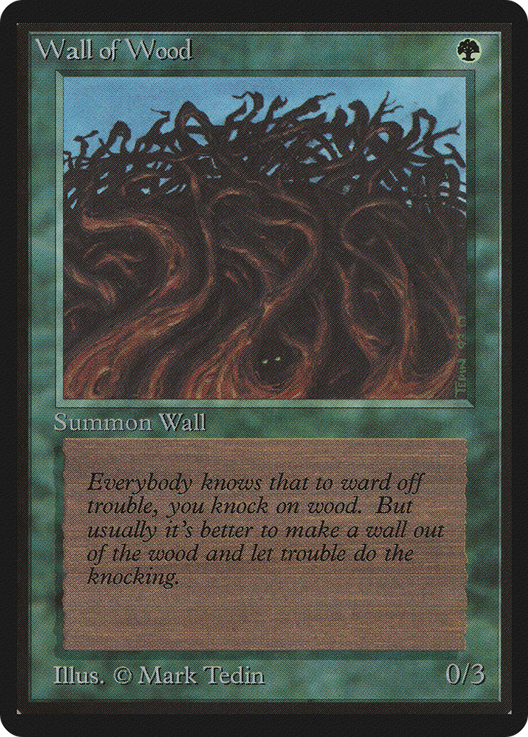 Wall of Wood (LEB-) [Oldschool] Limited Edition Beta MTG Single Wizards of the Coast