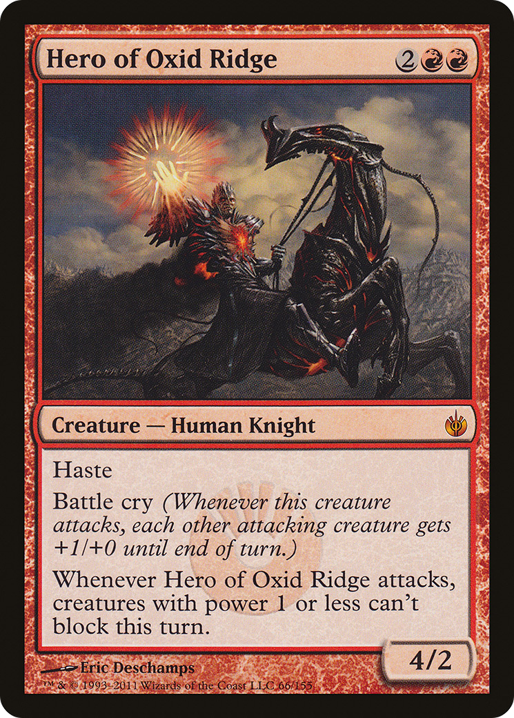 Hero of Oxid Ridge (MBS-066) [Mirrodin Besieged] MTG Single Wizards of the Coast