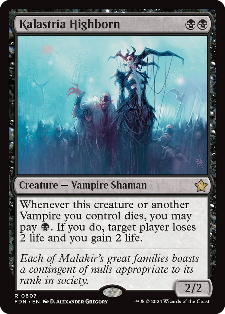 Kalastria Highborn (FDN-607) [Foundations] MTG Single Wizards of the Coast