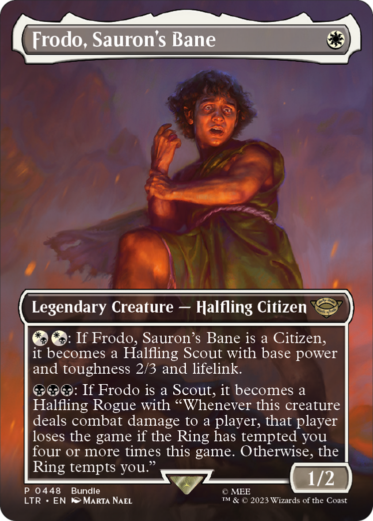 Frodo, Sauron's Bane (UMP-448) [Misc] Unique and Miscellaneous Promos (Borderless) MTG Single Wizards of the Coast