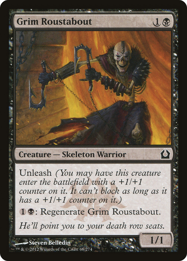 Grim Roustabout (RTR-068) [Return to Ravnica] Foil MTG Single Wizards of the Coast
