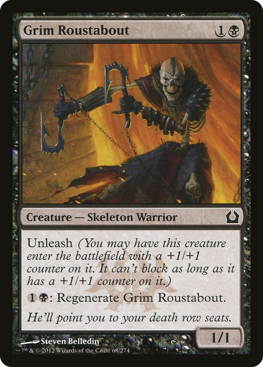 Grim Roustabout (RTR-068) [Return to Ravnica] Foil MTG Single Wizards of the Coast