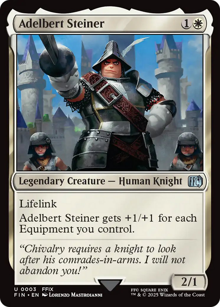 Adelbert Steiner (FIN-003) [FINAL FANTASY] Foil MTG Single Wizards of the Coast