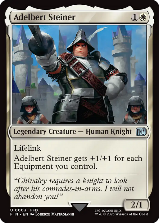 Adelbert Steiner (FIN-003) [FINAL FANTASY] Foil MTG Single Wizards of the Coast