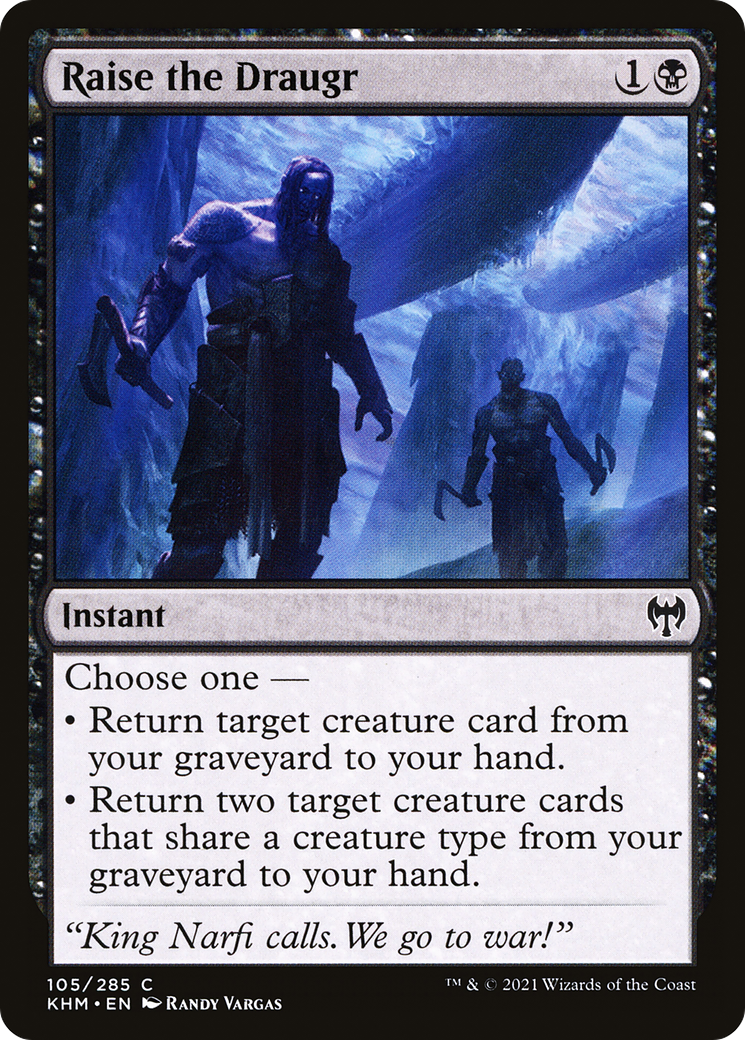 Raise the Draugr (KHM-105) [Kaldheim] Foil MTG Single Wizards of the Coast