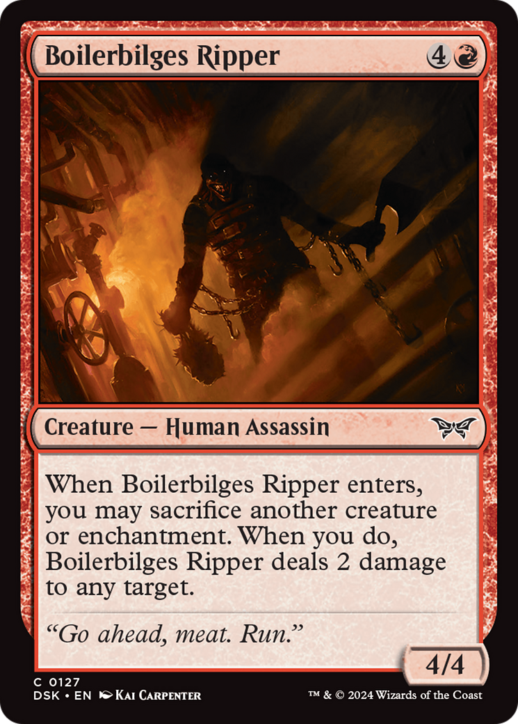 Boilerbilges Ripper (DSK-127) [Duskmourn: House of Horror] Foil MTG Single Wizards of the Coast