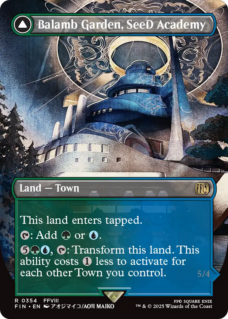Balamb Garden, SeeD Academy (FIN-354) [FINAL FANTASY] (Borderless) Foil MTG Single Wizards of the Coast