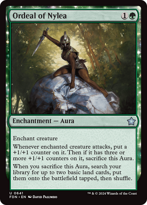Ordeal of Nylea (FDN-641) [Foundations] MTG Single Wizards of the Coast