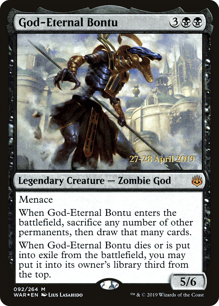 God-Eternal Bontu [War of the Spark Prerelease Promos] MTG Single Magic: The Gathering