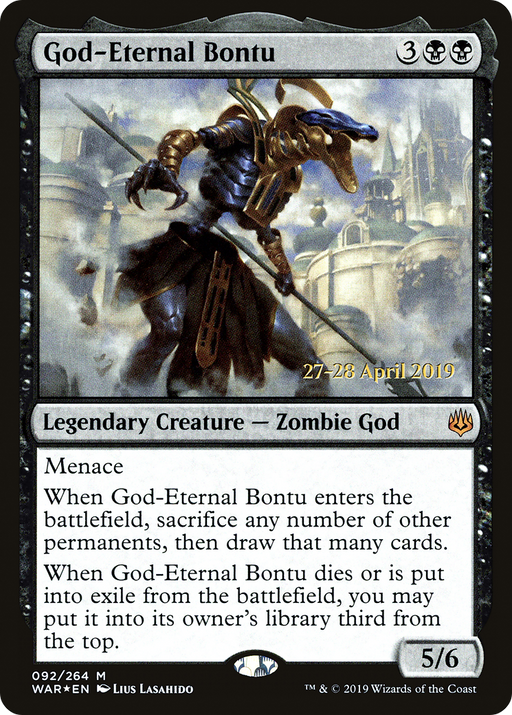 God-Eternal Bontu (PRE-092) [War of the Spark Promos] Foil MTG Single Wizards of the Coast