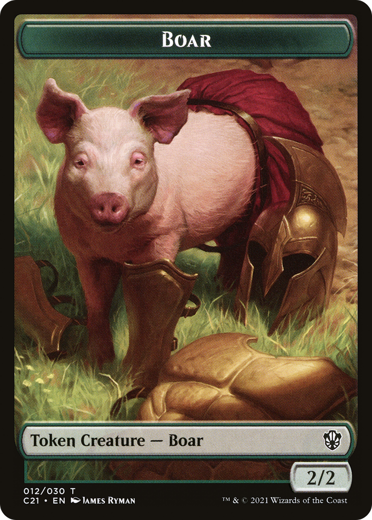 Boar (TC21-012) [Tokens] Commander 2021 Tokens MTG Single Wizards of the Coast