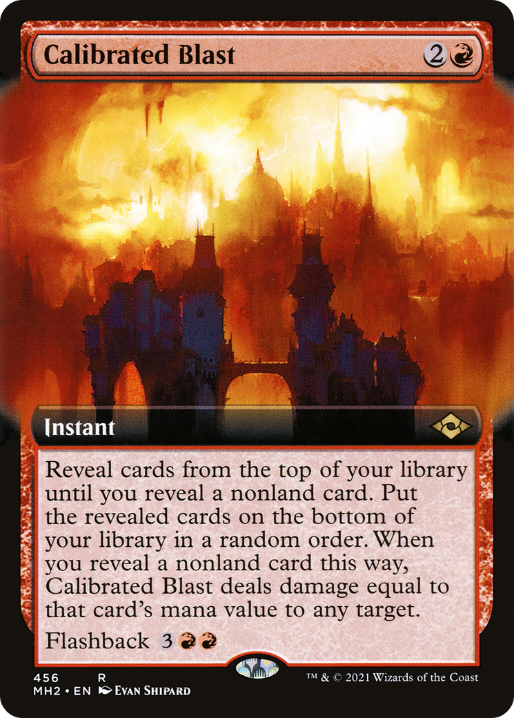 Calibrated Blast (MH2-456) [Modern Horizons 2] (Extended Art) Foil MTG Single Wizards of the Coast