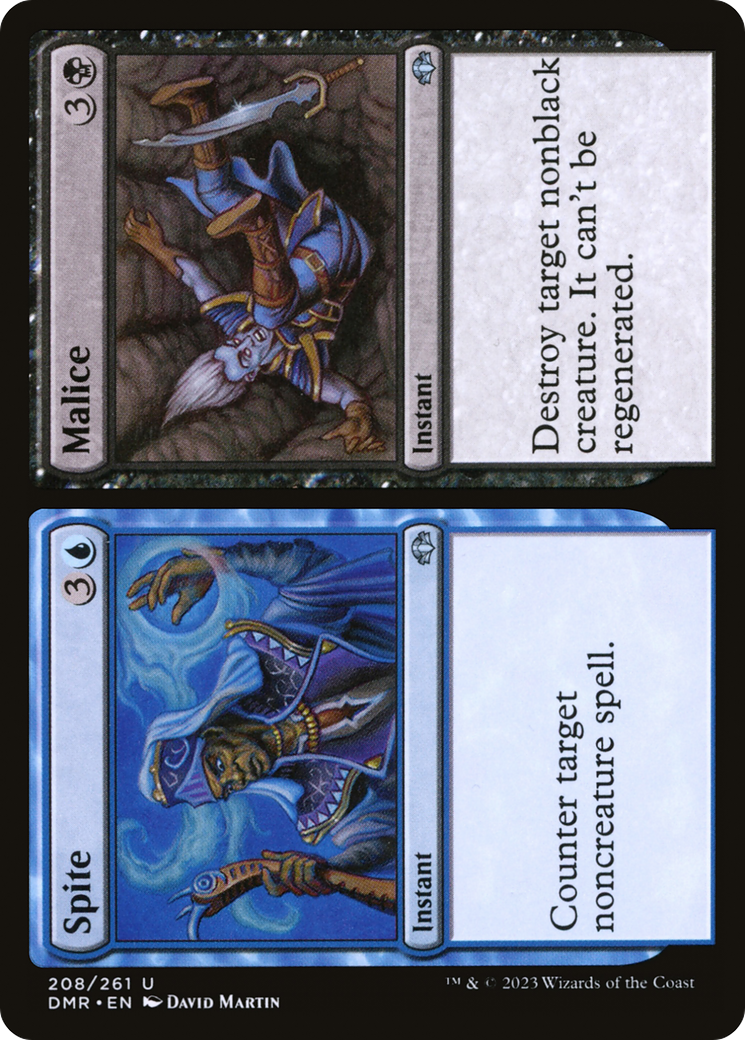 Spite // Malice (DMR-208) [Dominaria Remastered] Foil MTG Single Wizards of the Coast