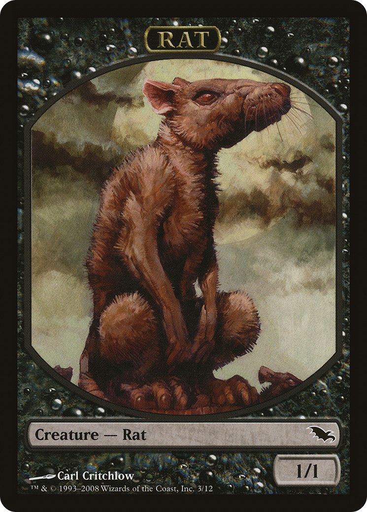 Rat Token (SHM-003) [Tokens] Shadowmoor Tokens MTG Single Wizards of the Coast