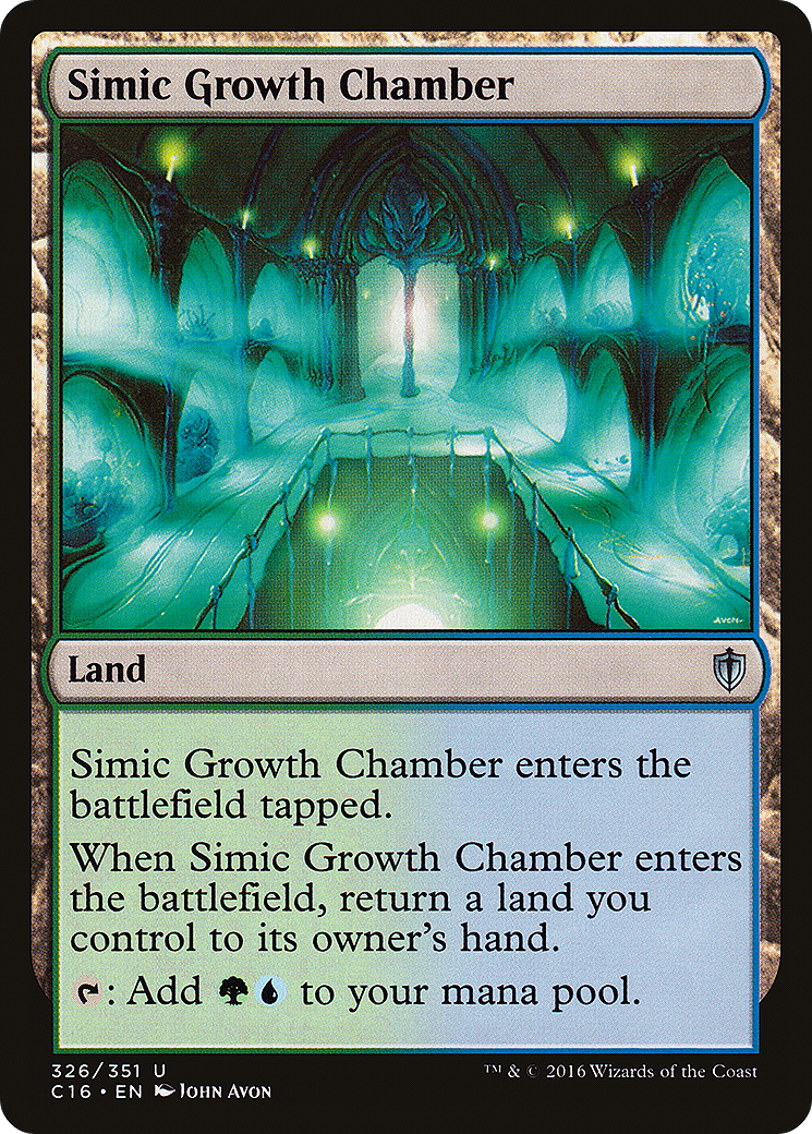 Simic Growth Chamber (C16-326) [Commander 2016] MTG Single Wizards of the Coast