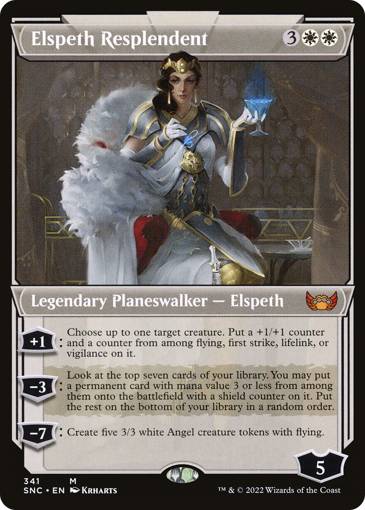 Elspeth Resplendent (SNC-341) [Streets of New Capenna] (Showcase) Foil MTG Single Wizards of the Coast