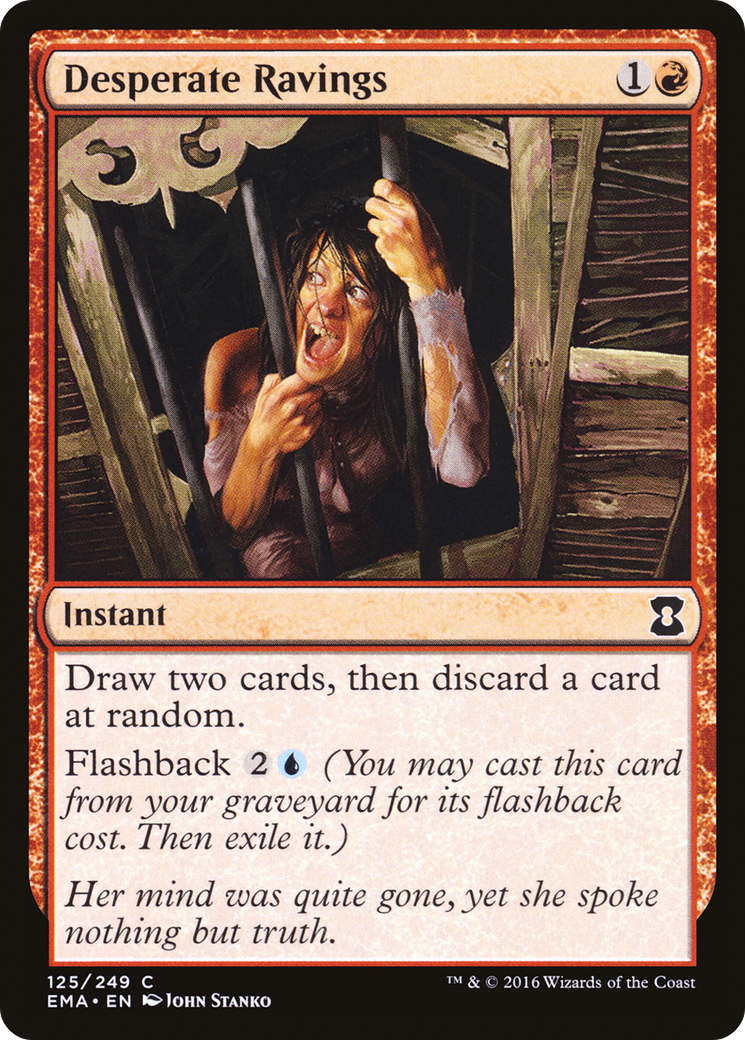 Desperate Ravings (EMA-125) [Eternal Masters] MTG Single Wizards of the Coast