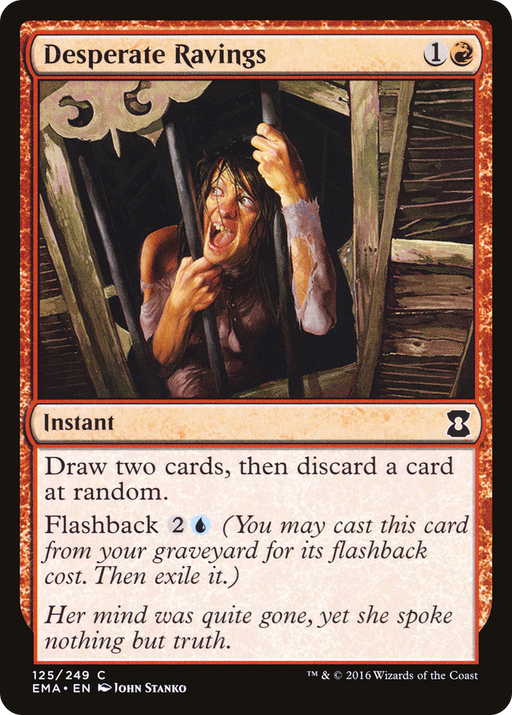 Desperate Ravings (EMA-125) [Eternal Masters] MTG Single Wizards of the Coast