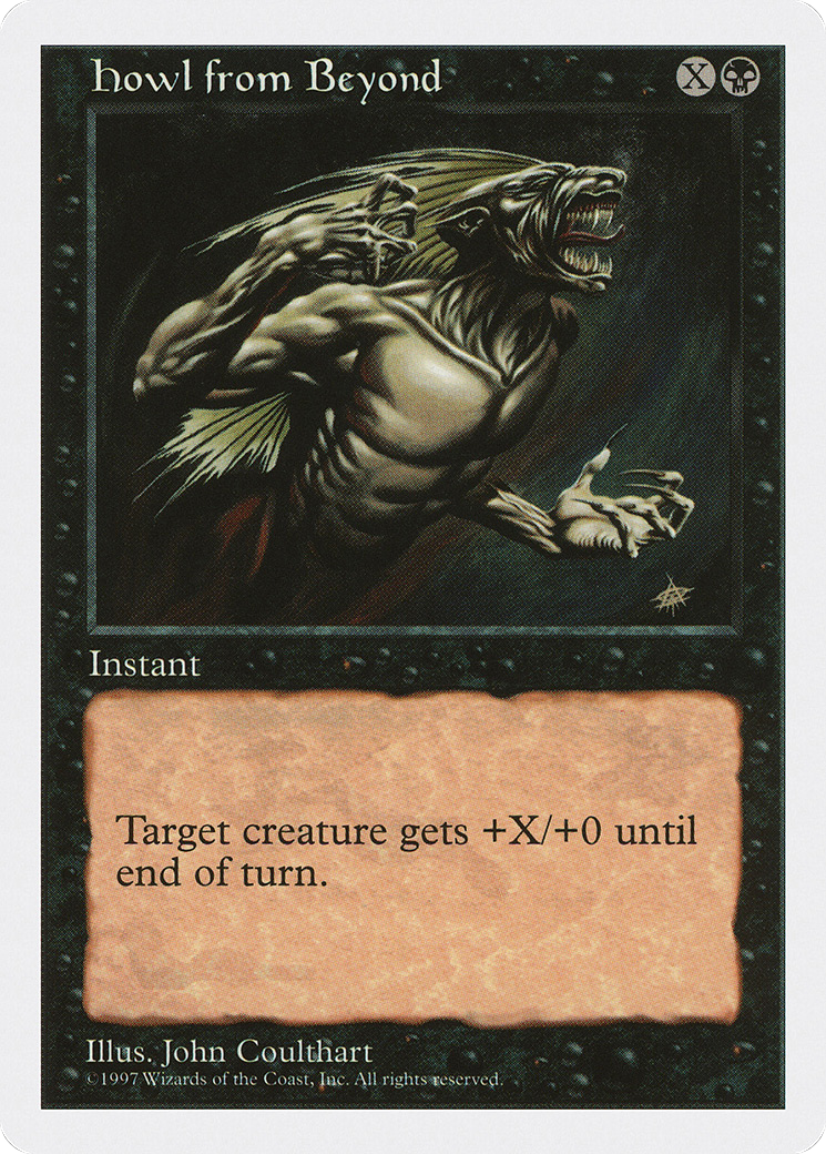 Howl from Beyond (5ED-168) [Fifth Edition] MTG Single Wizards of the Coast
