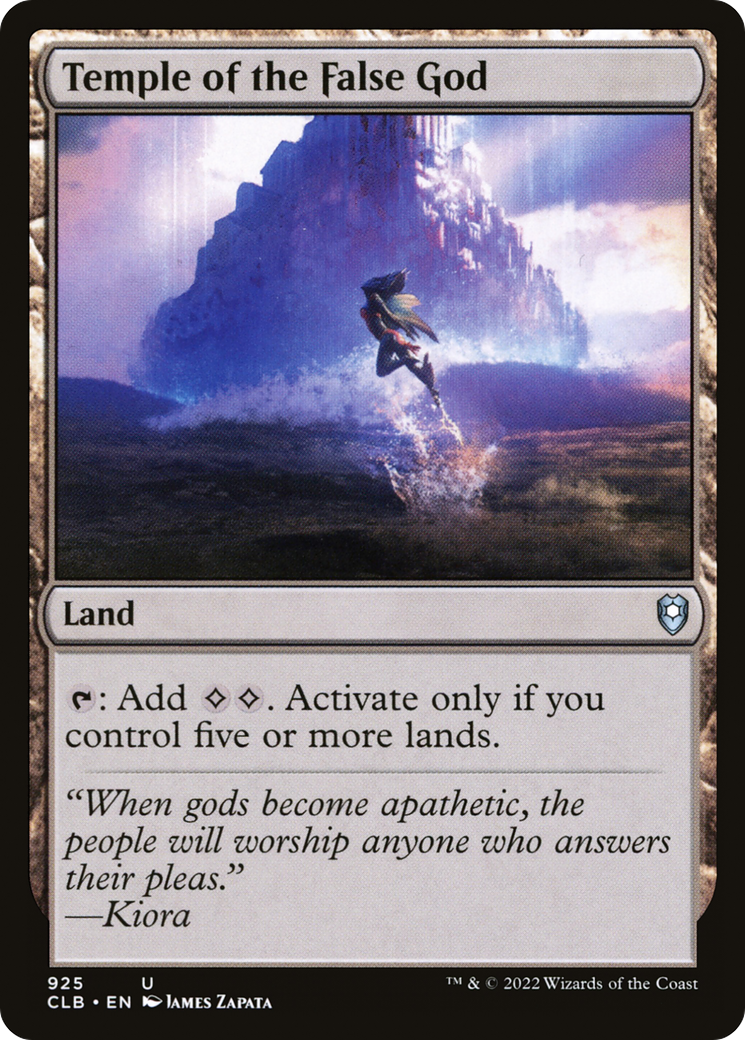 Temple of the False God (CLB-925) [Commander Legends: Battle for Baldur's Gate] MTG Single Wizards of the Coast