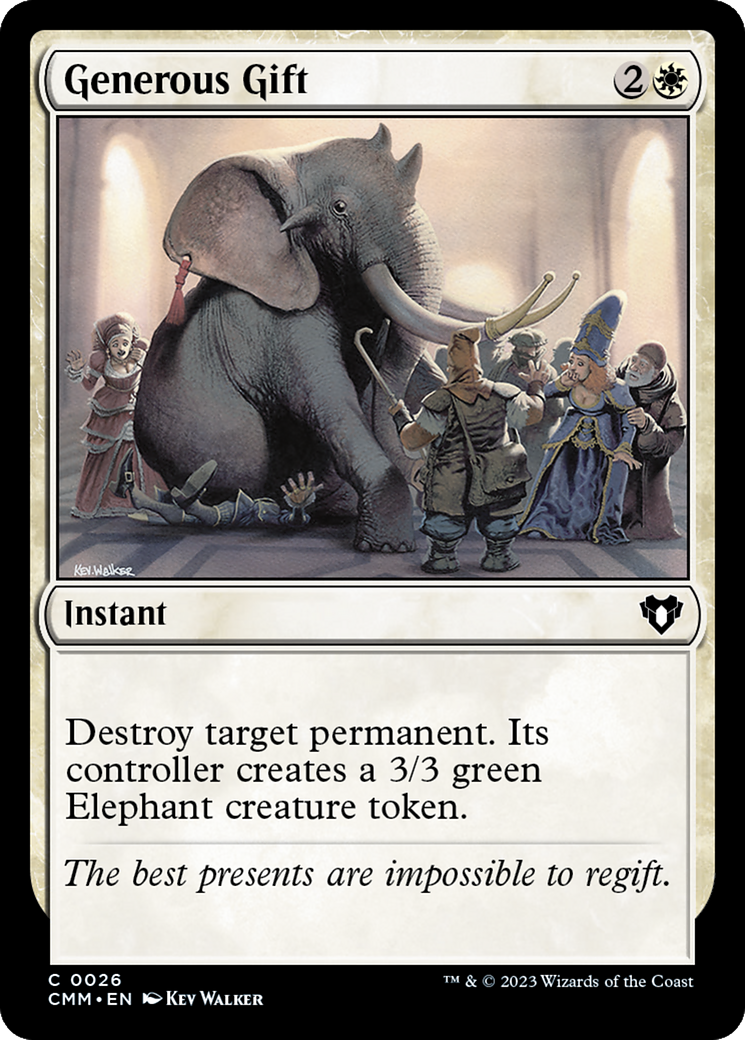 Generous Gift (CMM-026) [Commander Masters] MTG Single Wizards of the Coast
