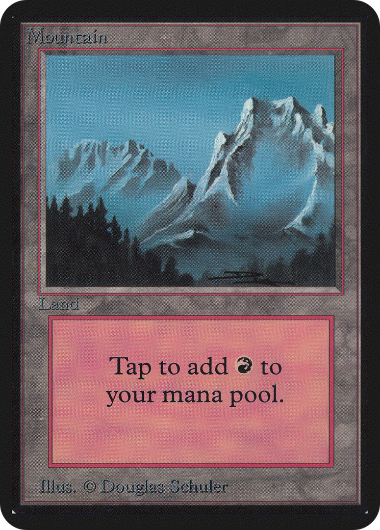 Mountain (LEA-293) [Oldschool] Limited Edition Alpha MTG Single Wizards of the Coast