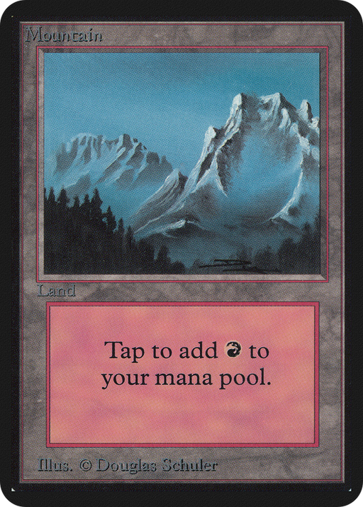 Mountain (LEA-293) [Oldschool] Limited Edition Alpha MTG Single Wizards of the Coast