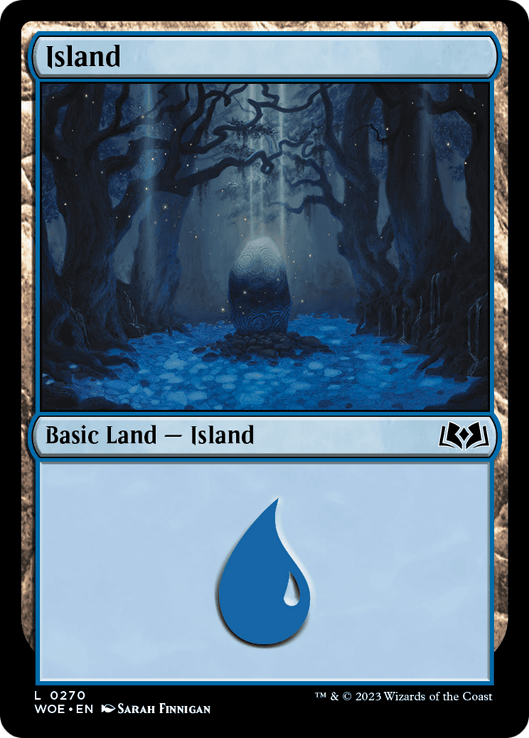 Island (0270) (WOE-270) [Wilds of Eldraine] Foil MTG Single Wizards of the Coast