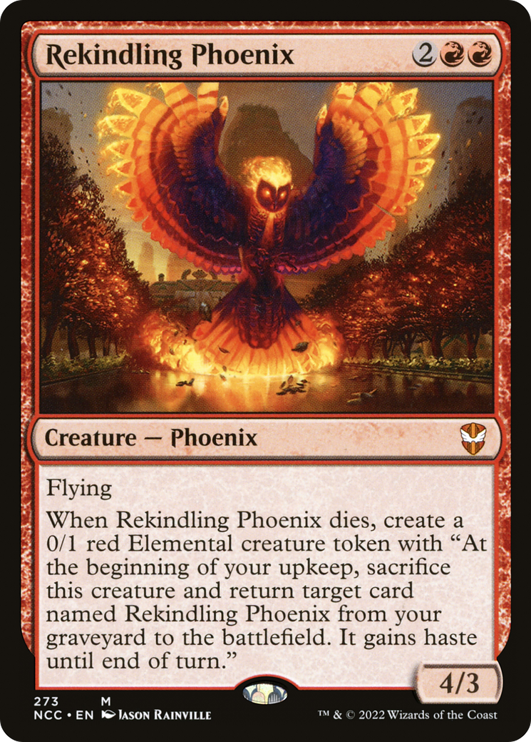 Rekindling Phoenix (NCC-273) [New Capenna Commander] MTG Single Wizards of the Coast