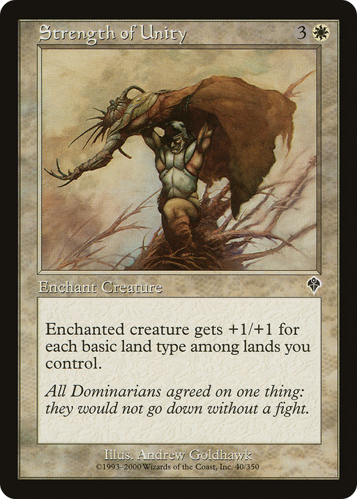 Strength of Unity (INV-040) [Invasion] MTG Single Wizards of the Coast