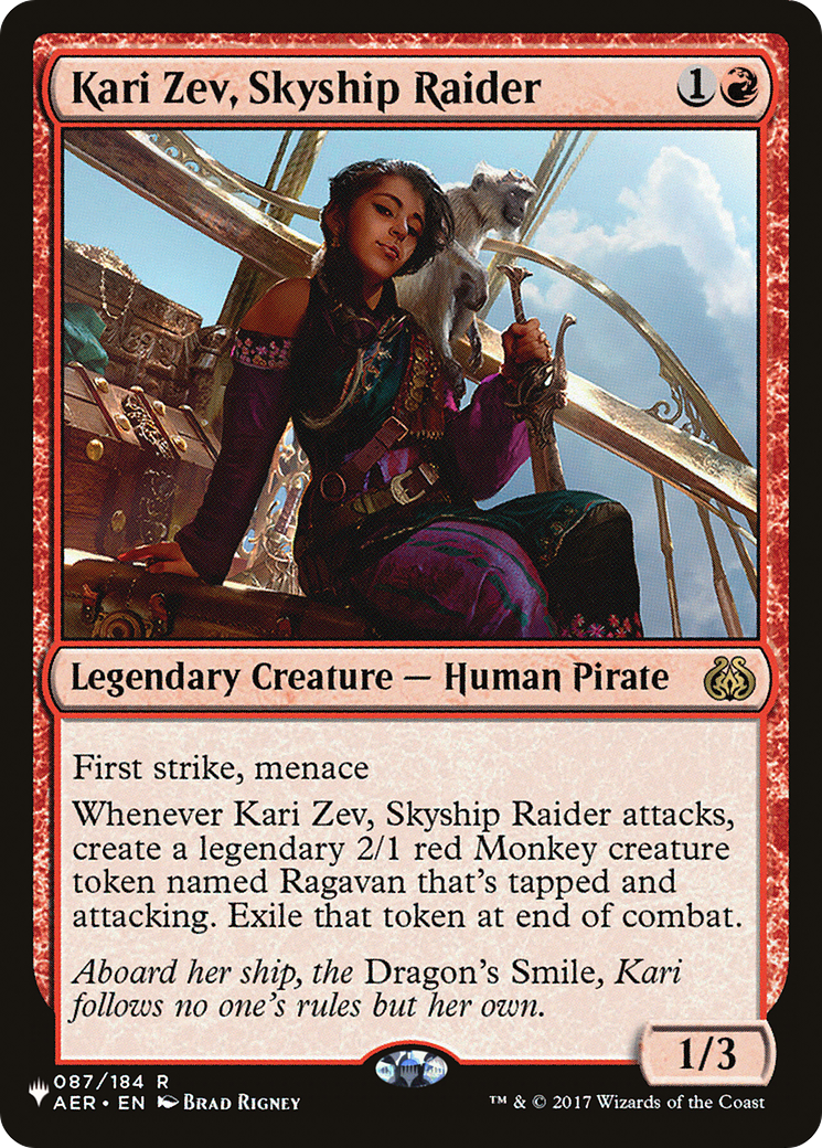 Kari Zev, Skyship Raider (LIST-AER-87) [Mystery Booster] The List MTG Single Wizards of the Coast
