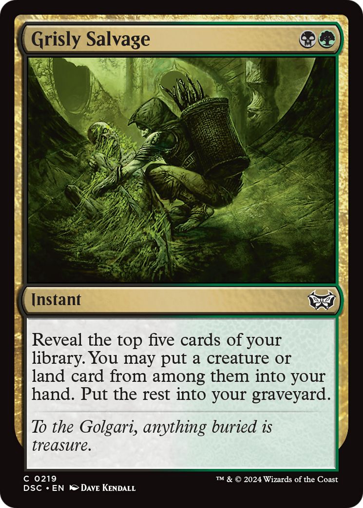 Grisly Salvage (DSC-219) [Duskmourn: House of Horror Commander] MTG Single Wizards of the Coast
