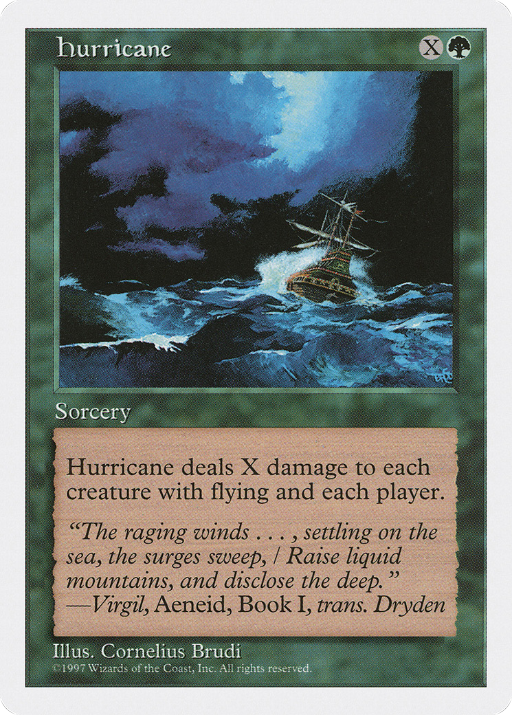 Hurricane (5ED-) [Fifth Edition] MTG Single Wizards of the Coast