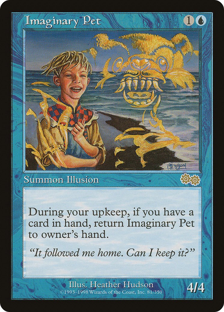 Imaginary Pet (USG-081) [Urza's Saga] MTG Single Wizards of the Coast