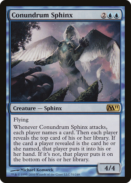 Conundrum Sphinx (M11-051) [Magic 2011] MTG Single Wizards of the Coast