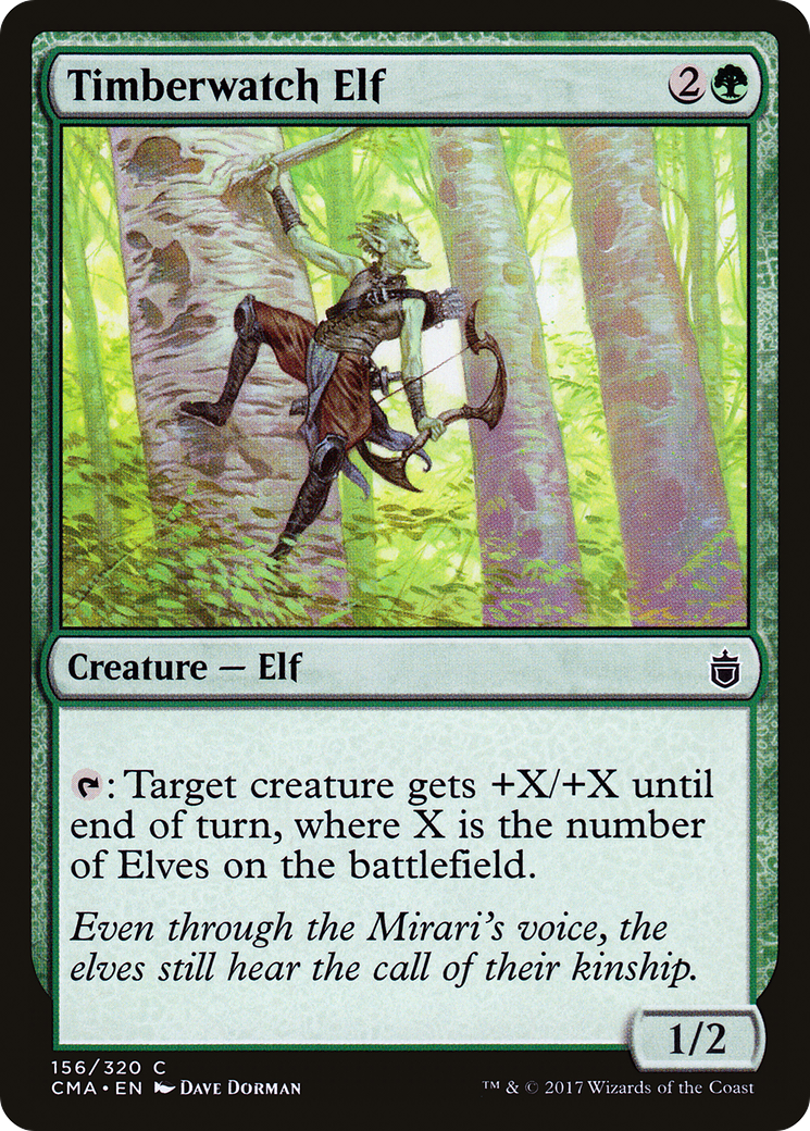 Timberwatch Elf (CMA-156) [Commander Anthology] MTG Single Wizards of the Coast