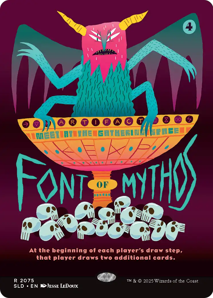 Font of Mythos (SLD-2075) [Secret Lair] Drop (Borderless) MTG Single Wizards of the Coast
