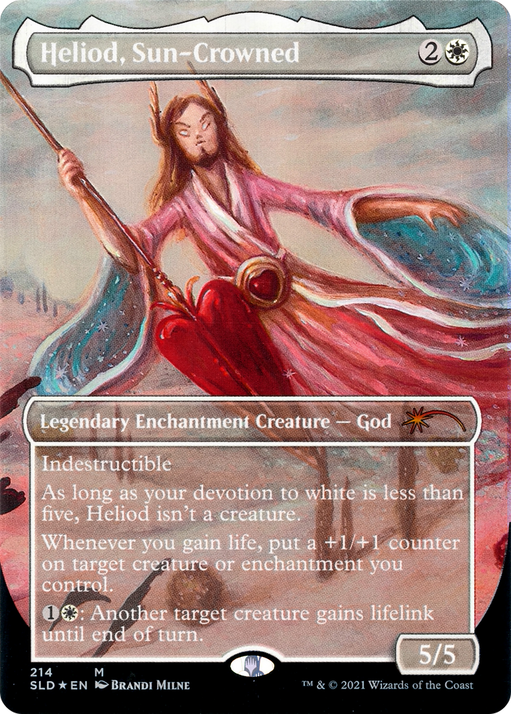 Heliod, Sun-Crowned (SLD-214) [Secret Lair] Drop (Borderless) Foil MTG Single Wizards of the Coast