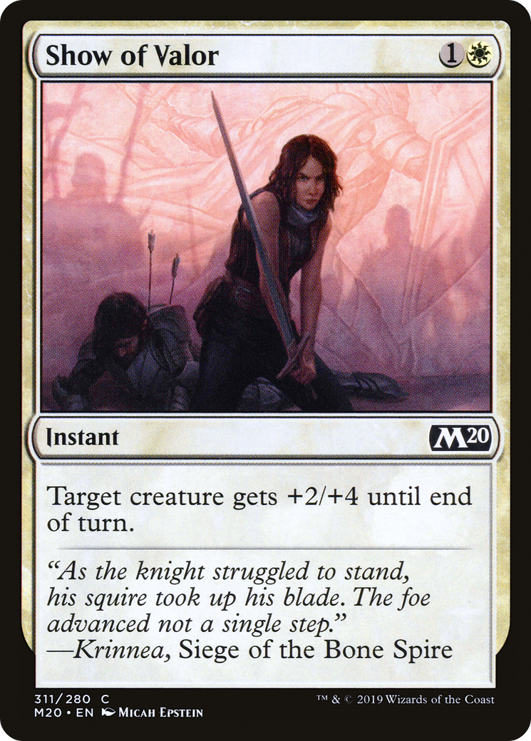 Show of Valor (M20-311) [Core Set 2020] MTG Single Wizards of the Coast