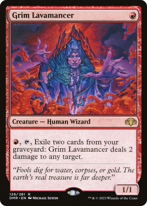 Grim Lavamancer (DMR-126) [Dominaria Remastered] Foil MTG Single Wizards of the Coast
