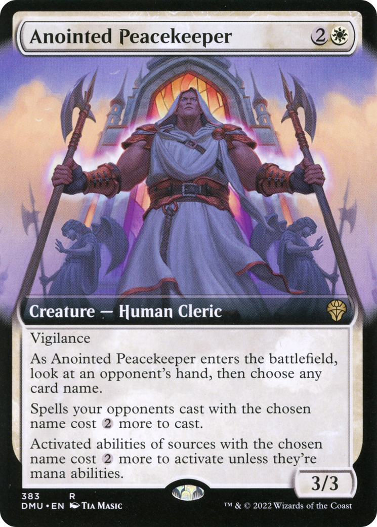 Anointed Peacekeeper (DMU-383) [Dominaria United] (Extended Art) MTG Single Wizards of the Coast