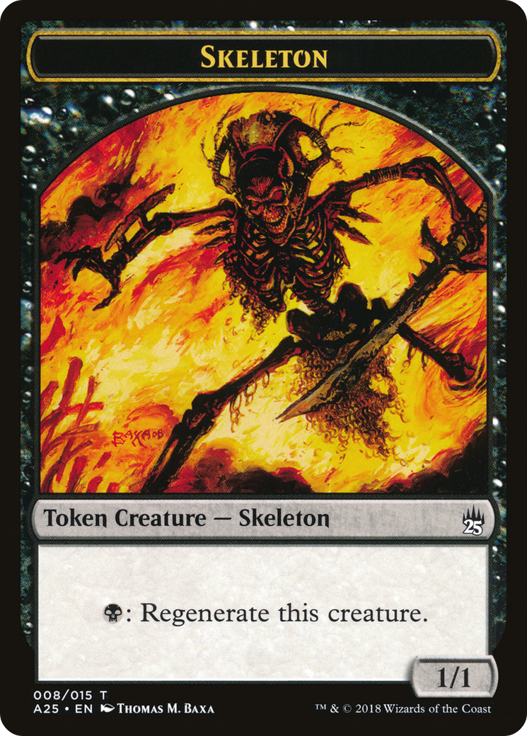 Skeleton (A25-008) [Tokens] Masters 25 Tokens Foil MTG Single Wizards of the Coast