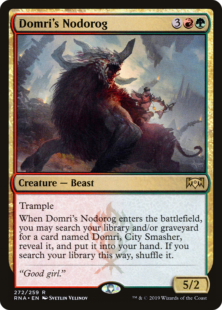 Domri's Nodorog (RNA-272) [Ravnica Allegiance] MTG Single Wizards of the Coast