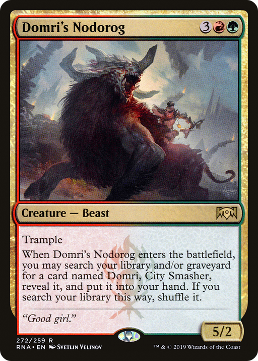 Domri's Nodorog (RNA-272) [Ravnica Allegiance] MTG Single Wizards of the Coast