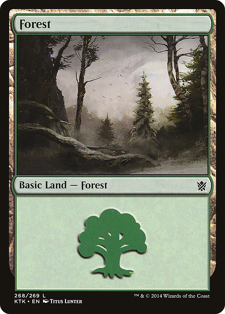 Forest (KTK-268) [Khans of Tarkir] MTG Single Wizards of the Coast