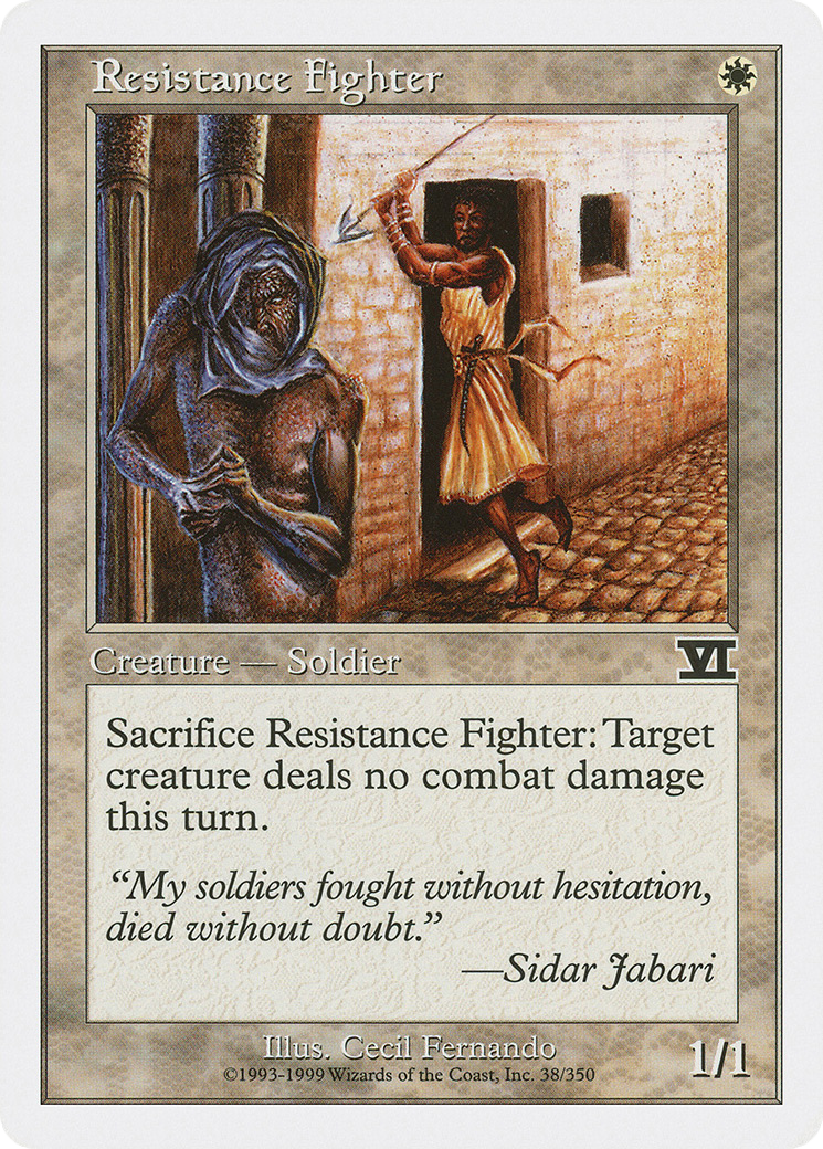 Resistance Fighter (6ED-038) [Classic Sixth Edition] MTG Single Wizards of the Coast