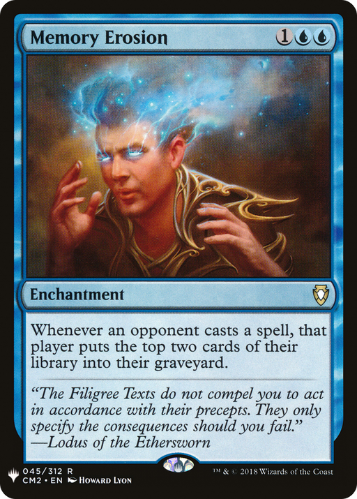 Memory Erosion (LIST-CM2-45) [Mystery Booster] The List MTG Single Wizards of the Coast