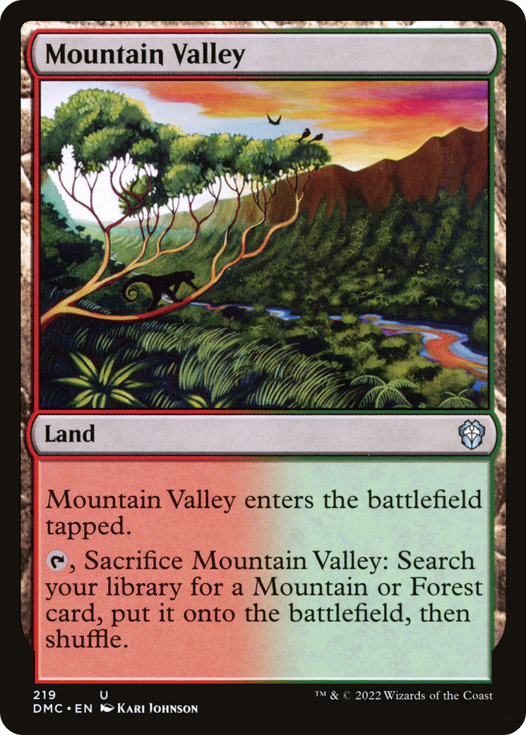 Mountain Valley (DMC-219) [Dominaria United Commander] MTG Single Wizards of the Coast