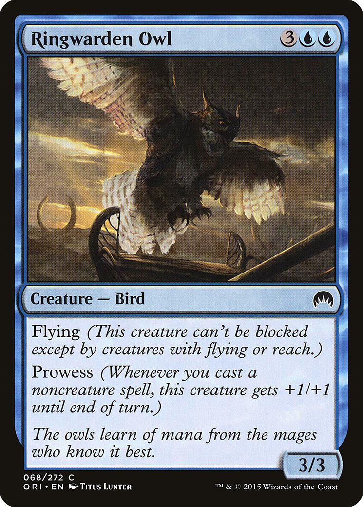 Ringwarden Owl (ORI-068) [Magic Origins] MTG Single Wizards of the Coast