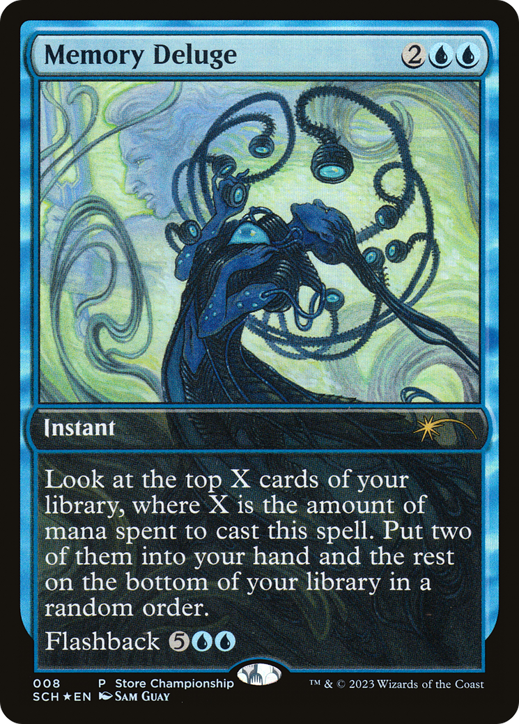 Memory Deluge (GAME-008) [Misc] Store Championships Foil MTG Single Wizards of the Coast